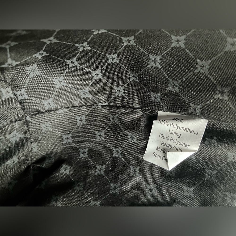 BCBG Black Vegan Leather Crescent Bag with Gold Details Bag Asymmetrical Design - Picture 10 of 13